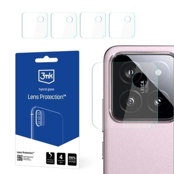 3MK Xiaomi 14 Kameralinskydd - Transparent
