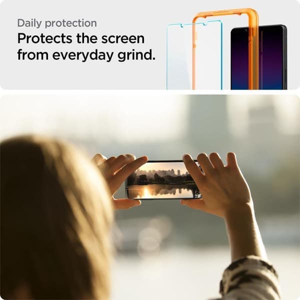 Spigen [2-Pack] Sony Xperia 1 VI Härdat Glas Skärmskydd ALM Tr