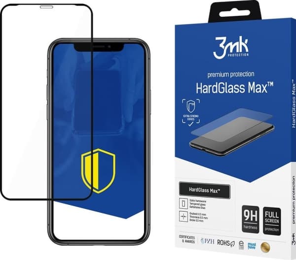 3MK Apple iPhone Xr/11 Black - 3mk HardGlass Max