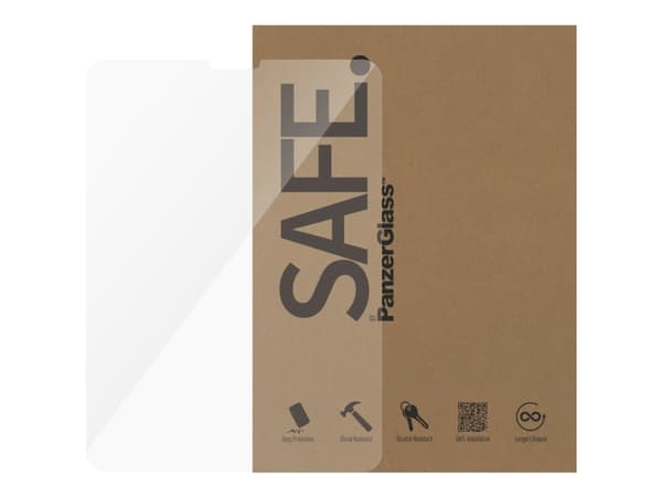 PanzerGlass SAFE. by ® Screen Protector iPad Pro 11'''' (2018, 2020-2022, 2024) | Ultra-Wide Fit, Tempered glass, Polyethylene terephthalate (PET), S