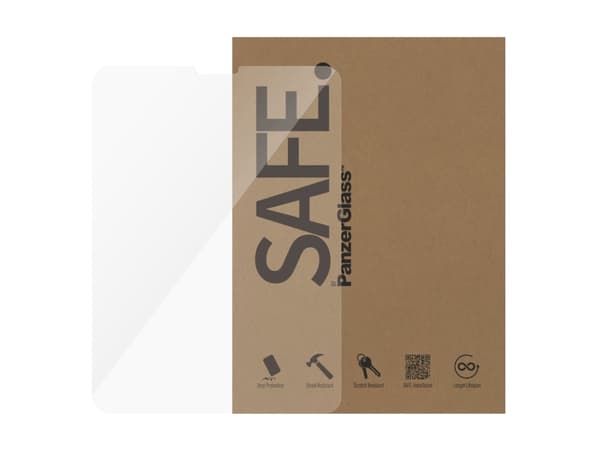 PanzerGlass SAFE. by ® Screen Protector iPad Pro 11'''' (2018, 2020-2022, 2024) | Ultra-Wide Fit, Tempered glass, Polyethylene terephthalate (PET), S