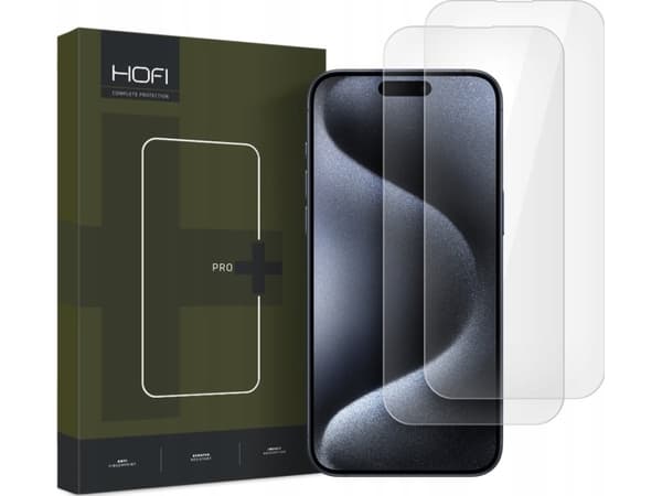 Hofi SZKŁO HARTOWANE HOFI GLASS PRO+ 2-PACK IPHONE 16 PLUS CLEAR