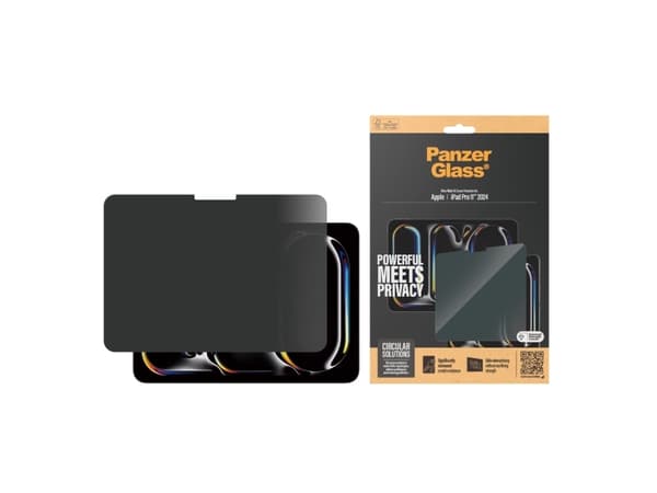 PanzerGlass ® Privacy Screen Protector ® iPad Pro 11'''' (2024) | Ultra-Wide Fit, Apple, Apple - iPad Pro 11'''' (2024), Dry application, Scratch res
