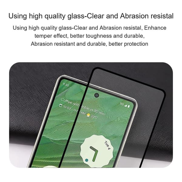AMORUS till Pixel 9 / 9 Pro Härdat glas skärmskydd
