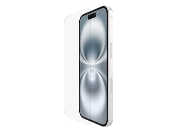 Belkin ScreenForce, Apple, iPhone 16, Slagbestandig, Ridseresistent, Transparent, 1 stk