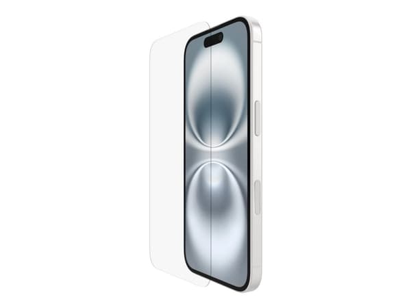 Belkin ScreenForce, Apple, iPhone 16, Slagbestandig, Ridseresistent, Transparent, 1 stk