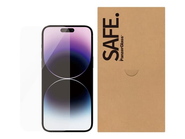 SAFE. by PanzerGlass - Skjermbeskyttelse for mobiltelefon - ultrabred passform - film - for Apple iPhone 14 Pro Max