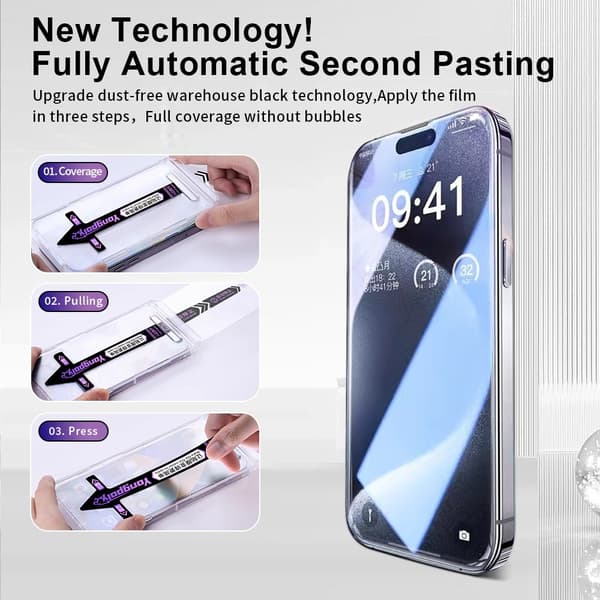 Til iPhone 16 Anti-spy Privacy Hærdet glas skærmbeskytter