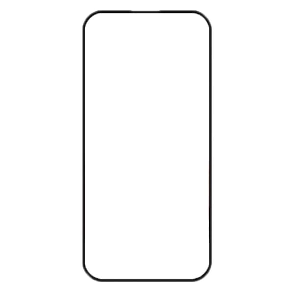 AMORUS iPhone 16 Plus Karkaistu Lasi Täysnäytön Suoja Silkkipainoreuna - Musta