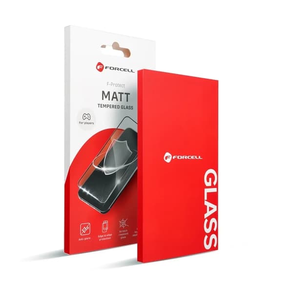 Forcell iPhone 15 Pro Max Härdat Glas Skärmskydd Matt - Svart