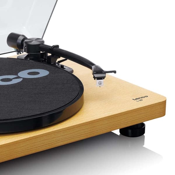 Lenco Pladespiller med auto-stop og PC-kodning Wood