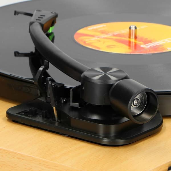 Lenco Pladespiller med auto-stop og PC-kodning Wood