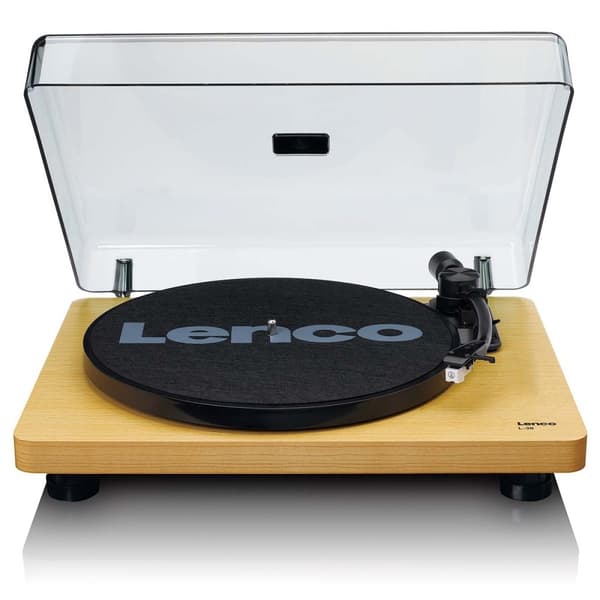 Lenco Pladespiller med auto-stop og PC-kodning Wood