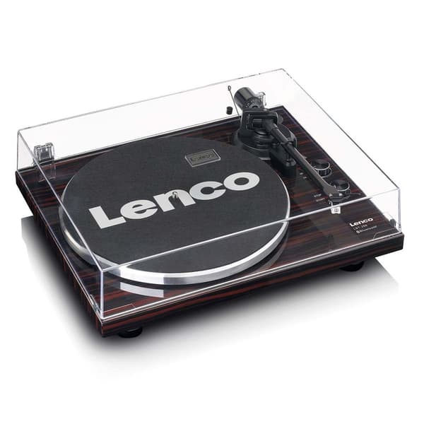 Lenco Levysoitin Bluetooth®-lähetyksellä tummanruskea