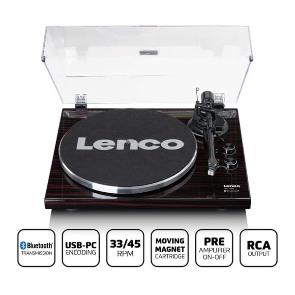 Lenco Platespiller med Bluetooth®-overføring mørkebrun