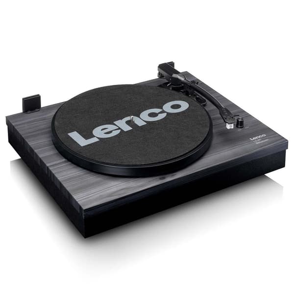 Lenco Pladespiller med Bluetooth® og to eksterne højttalere, sort