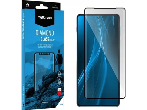 MyScreen-skydd Realme 13 Pro/13 Pro+ - MyScreen DIAMOND GLASS edge3D härdat glas för helskärm (svart ram)