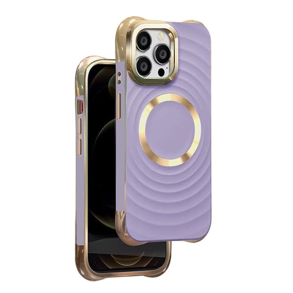iPhone 16 Plus - MagSafe-kompatibel Circle Glam Mag Skal Lila