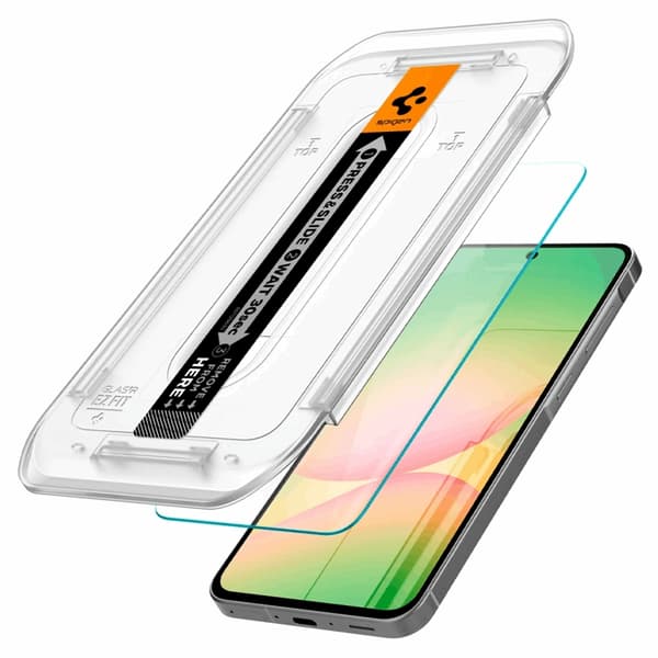 [2-Pack] Spigen Galaxy A56 5G/S24 FE Härdat glas Skärmskydd EZ-Fit