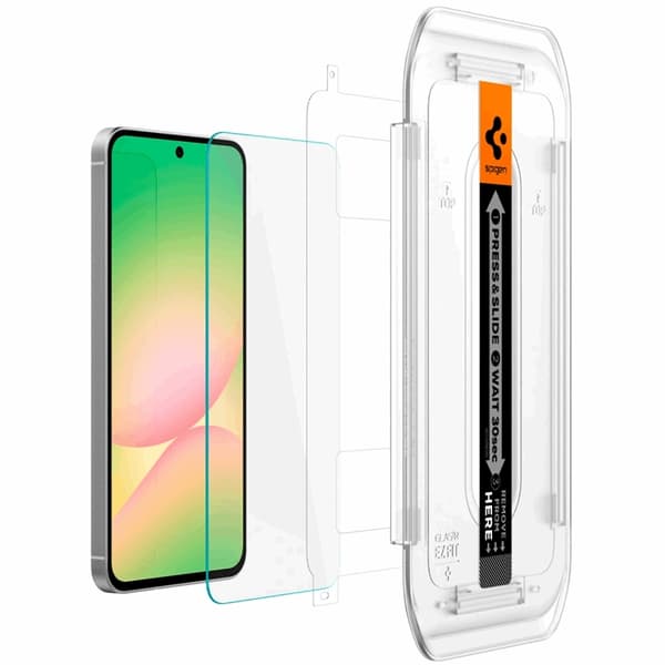 [2-Pack] Spigen Galaxy A56 5G/S24 FE Härdat glas Skärmskydd EZ-Fit
