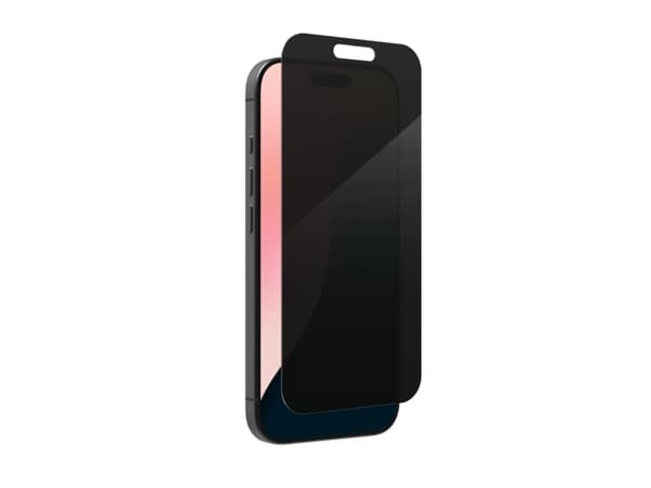 ZAGG InvisibleShield Glass Elite Privacy 360 - Skjermbeskyttelse for mobiltelefon - glass - med personvernsfilter - 4-veis - for Apple iPhone 16 Pro