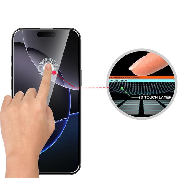 iPhone 16 Plus 2-Pack Skärmskydd - Kristallklar Standard HD 0,3mm