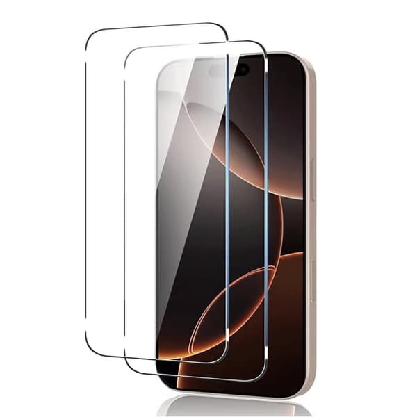 iPhone 16 Plus 2-Pack Skärmskydd - Kristallklar Standard HD 0,3mm