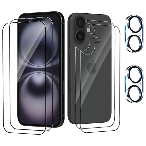 iPhone 16 Plus 3-in-1 Fram- & Baksida + Kameralinsskydd