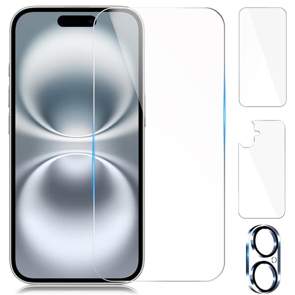 iPhone 16 Plus 3-in-1 Fram- & Baksida + Kameralinsskydd