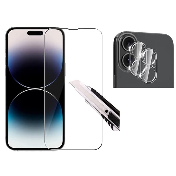 iPhone 16 Plus 3-in-1 Fram- & Baksida + Kameralinsskydd