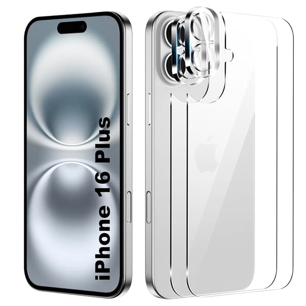 iPhone 16 Plus 3-in-1 Fram- & Baksida + Kameralinsskydd