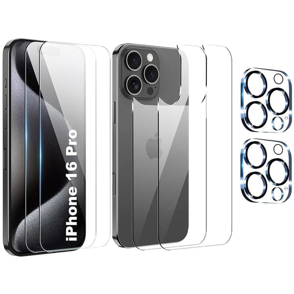 iPhone 16 PRO 3-in-1 Fram- & Baksida + Kameralinsskydd