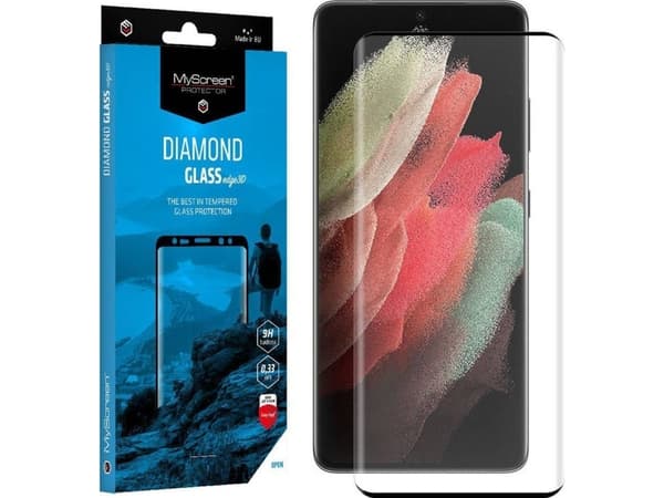 MyScreen Protector Realme GT 6 - MyScreen DIAMOND GLASS edge3D koko näytön karkaistu lasi (musta kehys)