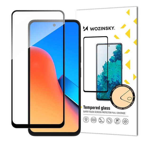 Wozinsky Xiaomi Redmi 12 Härdat Glas Skärmskydd - Svart