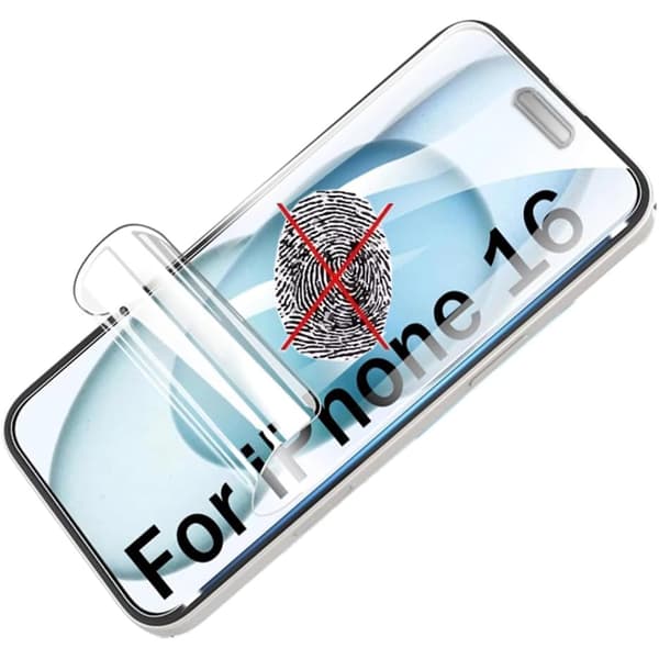 iPhone 16 Hydrogel Skärmskydd HD 0,2mm