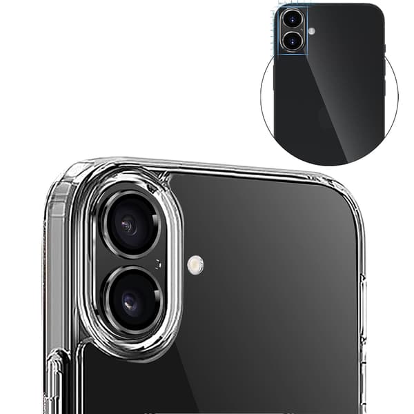 iPhone 16/16 Plus Kameralinsskydd 2.5D HD-Clear