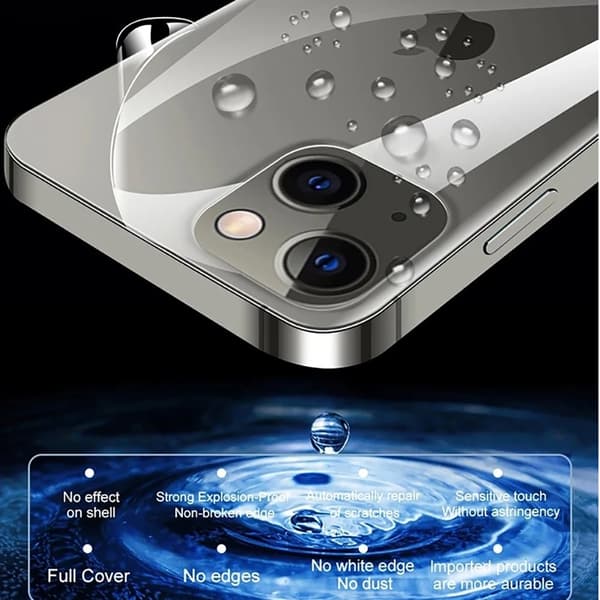 Baksida Hydrogel Skärmskydd HD 0,2mm för iPhone 16 Pro