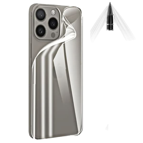 Baksida Hydrogel Skärmskydd HD 0,2mm för iPhone 16 Pro