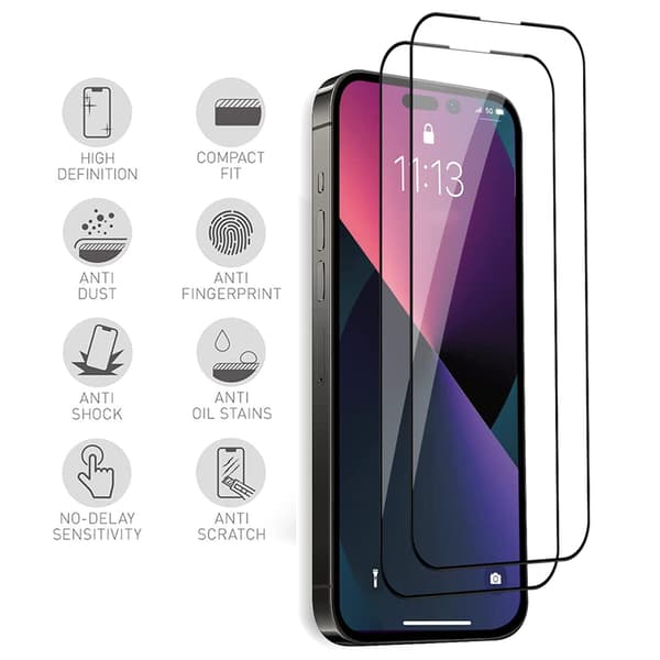 Premium Skärmskydd för iPhone 16 Pro Max - Skärmskydd 2.5D HD 0,3mm