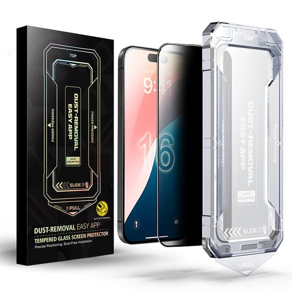 iPhone 16 Pro Max Anti-spy Privacy Tempered Glass -näytönsuoja