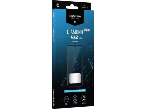 MyScreen Realme C61 - Grūdintas stiklas for lett avrundede skjermer DIAMOND GLASS LITE edge FULLLIM