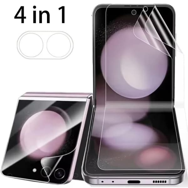 Z Flip 6 - 4-in-1 Skärmskydd & Kameraskydd i Hydrogel