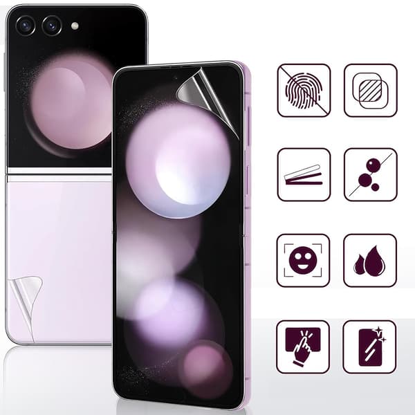 Z Flip 6 - 4-in-1 Skärmskydd & Kameraskydd i Hydrogel