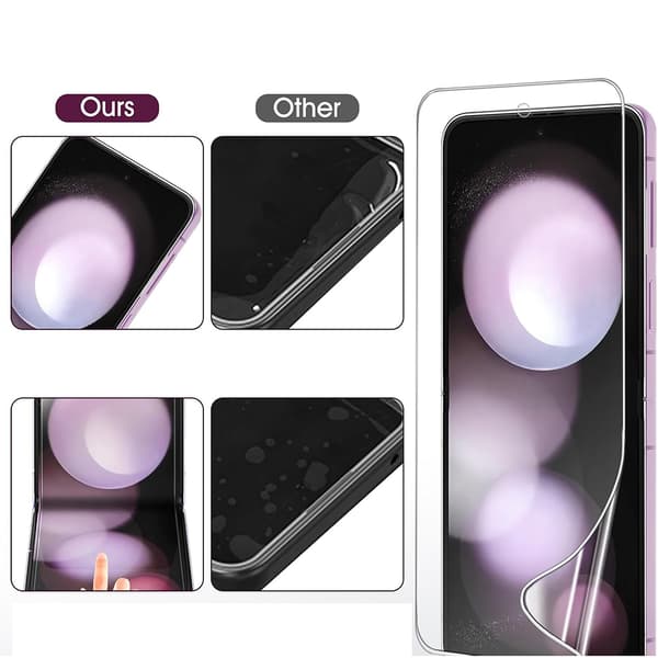 Z Flip 6 - 4-in-1 Skärmskydd & Kameraskydd i Hydrogel