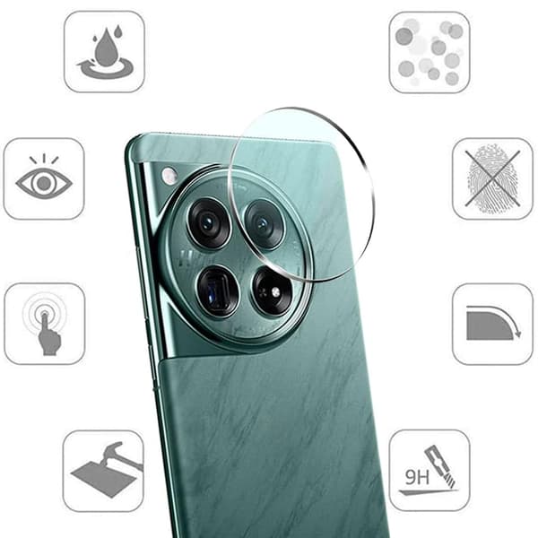 Oneplus 12 Kameralinsskydd Transparent/Clear 0,2mm
