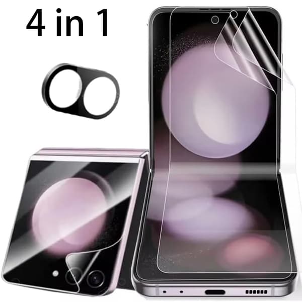 Skydda Din Z Flip 6 - 4in1 Hydrogel & 2.5D Kameralinsskydd