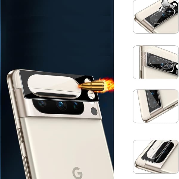 Google Pixel 8 Pro Kameralinsskydd - Kristallklar 2.5D HD