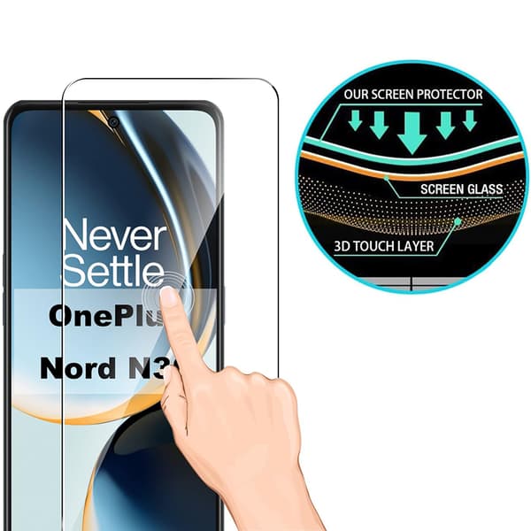 Skärmskydd + Kameralinsskydd HD 0,3mm till Oneplus Nord CE 3 lite 5G