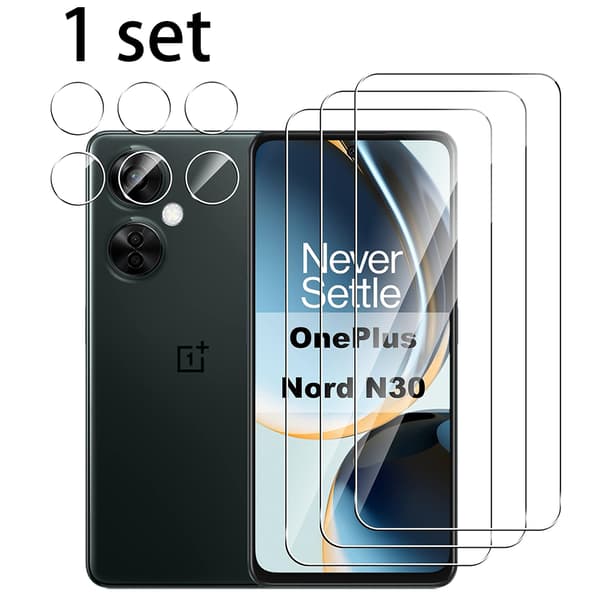 Skärmskydd + Kameralinsskydd HD 0,3mm till Oneplus Nord CE 3 lite 5G