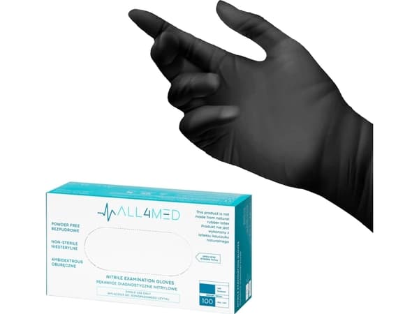 Activeshop All4med kertakäyttöiset diagnostiset nitriilikäsineet lajitelma M